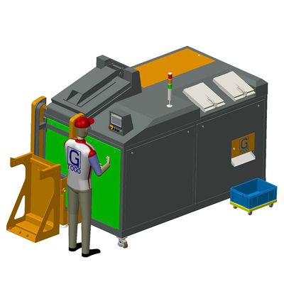 Reciclaje de residuos verde silencioso de abonamiento inútil de la máquina de la cocina de la pantalla táctil 1000KG/Day