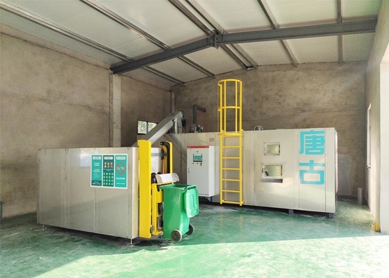 380v 3 residuos orgánicos comerciales de la máquina 2ton/Day del tratamiento de residuos de la fase que abonan la máquina