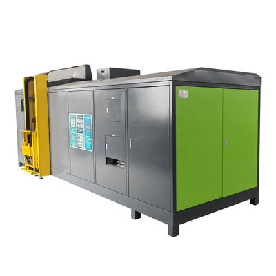 3000 kg/día Dispositor automático de residuos alimentarios de capacidad diaria con control PLC totalmente automático y descomposición microbiana para la producción de fertilizantes orgánicos