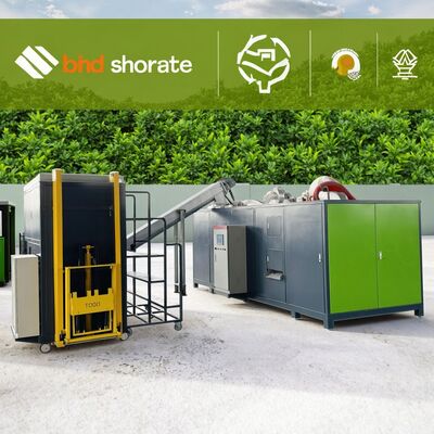 Máquina de compostaje comercial de 3000 kg de capacidad diaria con compostaje rápido las 24 horas y funcionamiento inodoro