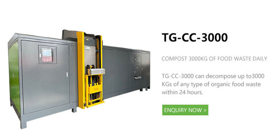Triturador de residuos alimentarios TOGO 3000kg/d con bomba de motor y engranaje - Acero inoxidable SUS304 Potencia 37KW