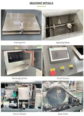 Máquina de compostaje de residuos de cocina TOGO TG-CC-100 con capacidad de 100 kg/día, construcción de acero inoxidable y sistema de control automático PLC