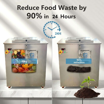 Máquina de compostaje de residuos de cocina TOGO con capacidad de 30 kg, procesamiento de 21-24 horas y construcción de acero inoxidable